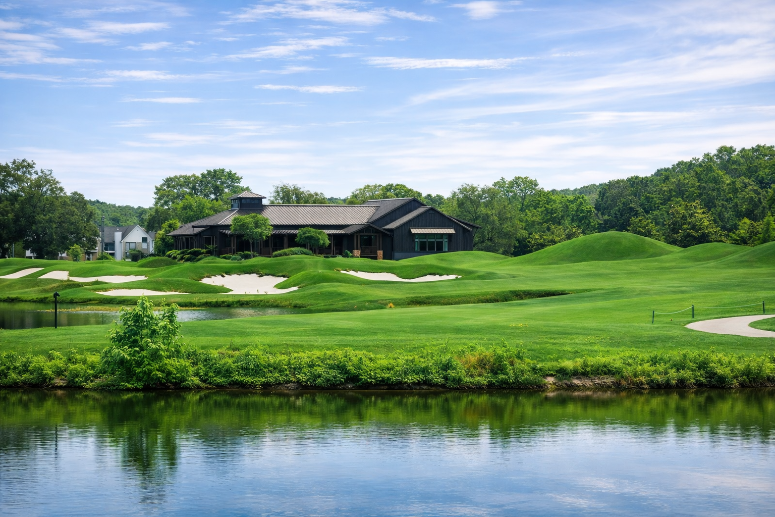 The North Creek Estate grounds and lake