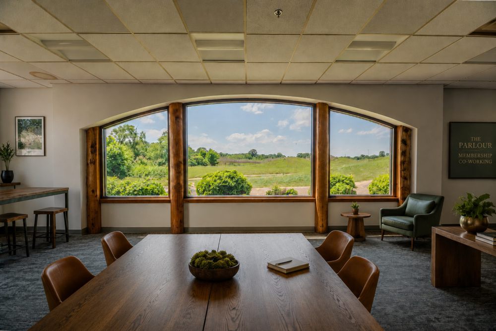 The Parlour — the member lounge and co-working space at The North Creek Estate