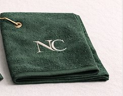 The Estate Towel — premium embroidered golf towel